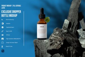 Banner image of Premium Dropper Bottle Mockup  Free Download