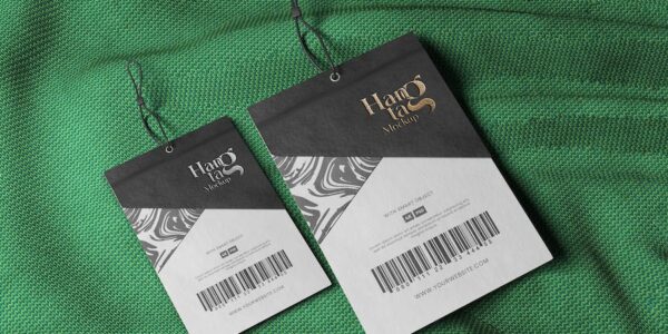 Banner image of Premium Hang Tag Mockup with Paper Texture  Free Download