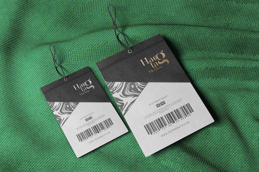Banner image of Premium Hang Tag Mockup with Paper Texture  Free Download