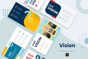 Banner image of Premium Business Vision Slides Illustrator Infographics  Free Download