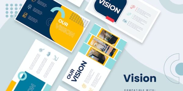 Banner image of Premium Business Vision Slides Illustrator Infographics  Free Download