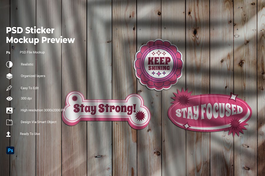 Banner image of Premium PSD Sticker Mockup Preview  Free Download