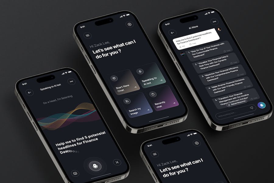 Banner image of Premium AI Wave - AI Mobile App UI Kit  Free Download