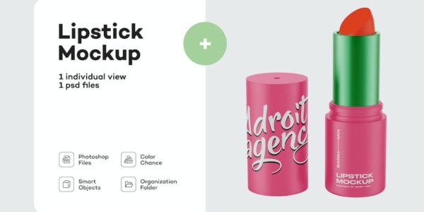 Banner image of Premium Opened Matte Lipstick Mockup  Free Download