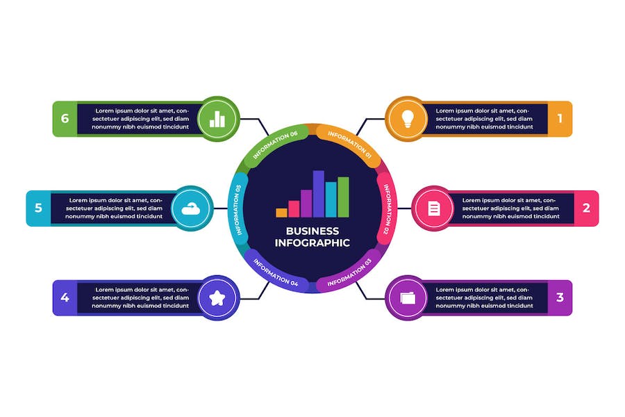 Banner image of Premium Diagram Circle Business Infographic Template  Free Download