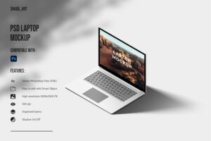 Banner image of Premium PSD Laptop Mockup  Free Download