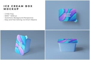 Banner image of Premium Ice Cream Box Mockup  Free Download