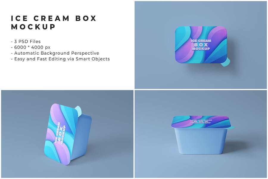 Banner image of Premium Ice Cream Box Mockup  Free Download