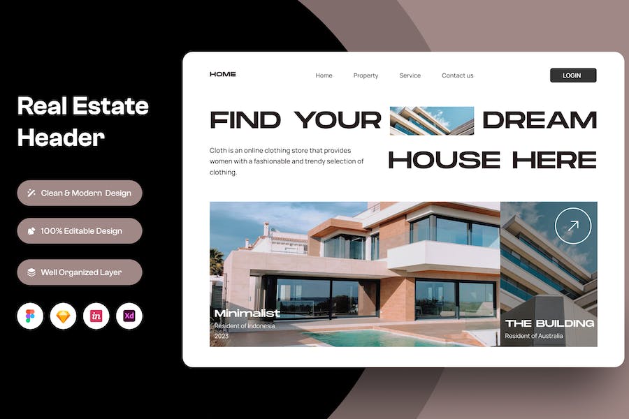 Banner image of Premium Real Estate Hero Header Image  Free Download
