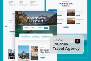 Banner image of Premium Journey Travel Landing Page - Figma  Free Download