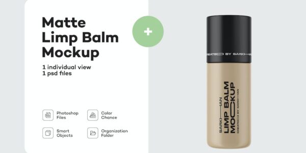 Banner image of Premium Kraft Paper Lip Balm Mockup  Free Download
