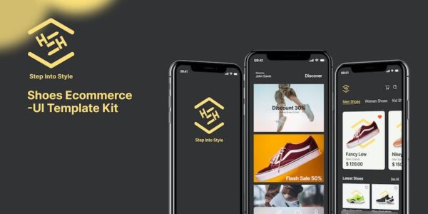 Banner image of Premium Shoehive UI Kit for Mobile Apps  Free Download