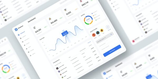 Banner image of Premium Finance Dashboard UI Kit  Free Download