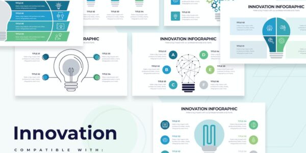 Banner image of Premium Business Innovation Slides Illustrator Infographic  Free Download