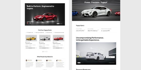Banner image of Premium Automobile Figma Template  Free Download