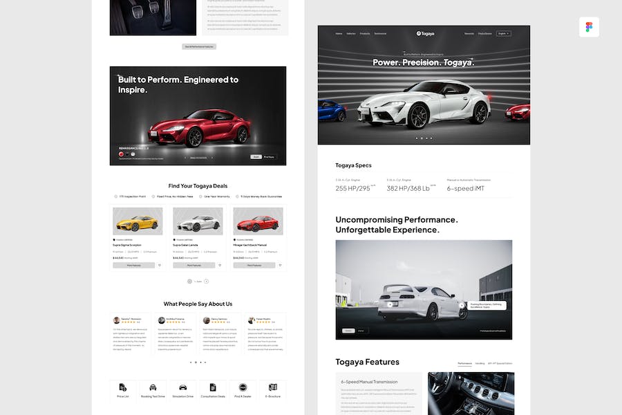 Banner image of Premium Automobile Figma Template  Free Download