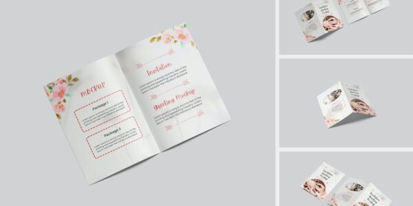 Banner image of Premium Invitation Greeting Card Mockup  Free Download