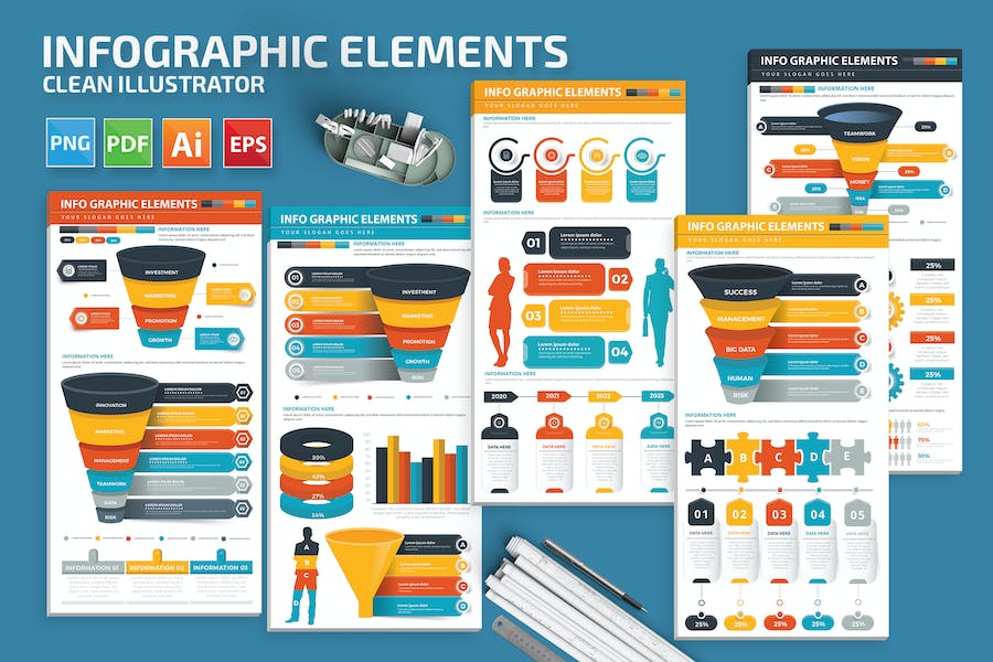 Banner image of Premium Infographic Elements  Free Download