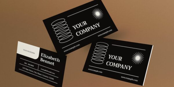 Banner image of Premium Black Business Card  Free Download