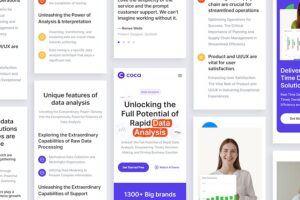 Banner image of Premium Coca Data Analysis Landing Page  Free Download