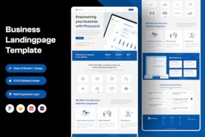 Banner image of Premium Business Landingpage Template  Free Download