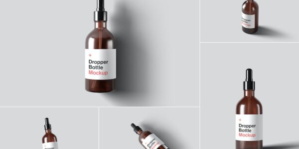 Banner image of Premium Dropper Bottle Mockups  Free Download