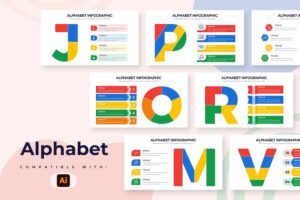 Banner image of Premium Business Alphabet Illustrator Infographics  Free Download