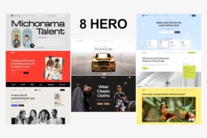 Banner image of Premium Hero Header Figma Template  Free Download