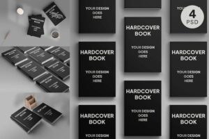 Banner image of Premium Hardcover Book Mockup Photoshop Template  Free Download