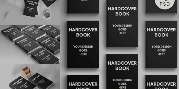 Banner image of Premium Hardcover Book Mockup Photoshop Template  Free Download