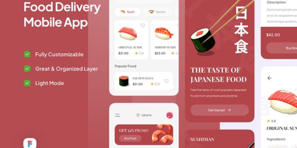 Banner image of Premium Food Delivery App Sushiman  Free Download