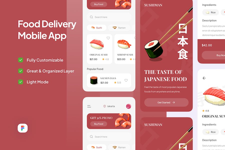 Banner image of Premium Food Delivery App Sushiman  Free Download