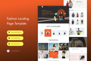 Banner image of Premium Zill Fashion Landing Page  Free Download