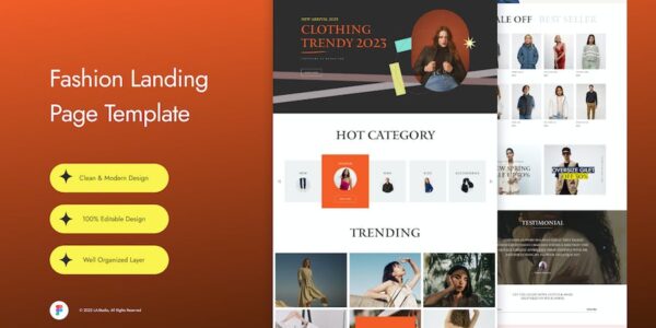 Banner image of Premium Zill Fashion Landing Page  Free Download