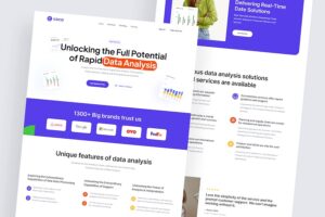 Banner image of Premium Coca Data Analysis Landing Page  Free Download