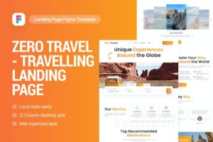 Banner image of Premium Zero Travelling Landing Page  Free Download