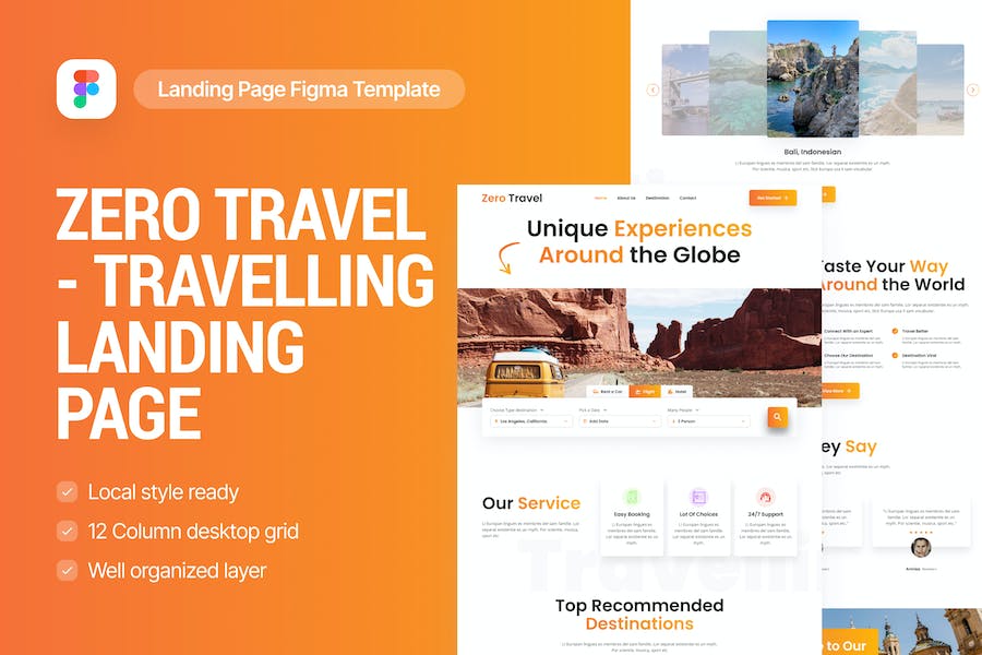 Banner image of Premium Zero Travelling Landing Page  Free Download
