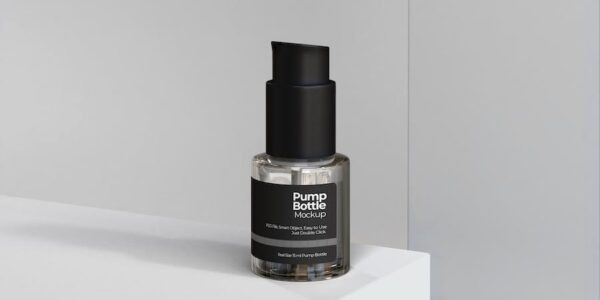 Banner image of Premium Cosmetic Pump Bottle Mockup  Free Download