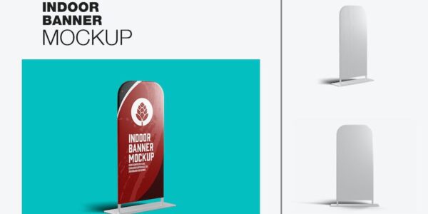 Banner image of Premium Set Stand Up Advertising Banner Mockup  Free Download