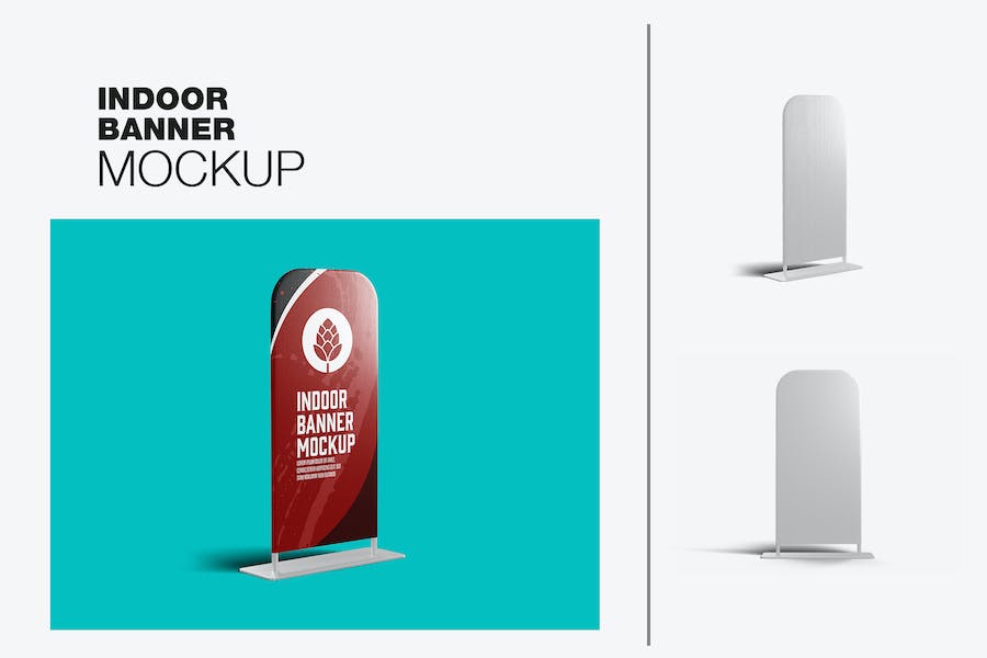 Banner image of Premium Set Stand Up Advertising Banner Mockup  Free Download