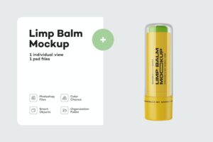 Banner image of Premium Matte Lip Balm Tube Mockup  Free Download