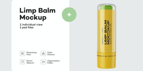 Banner image of Premium Matte Lip Balm Tube Mockup  Free Download