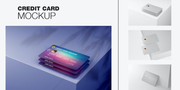 Banner image of Premium Credit Cards Scene Mockup  Free Download