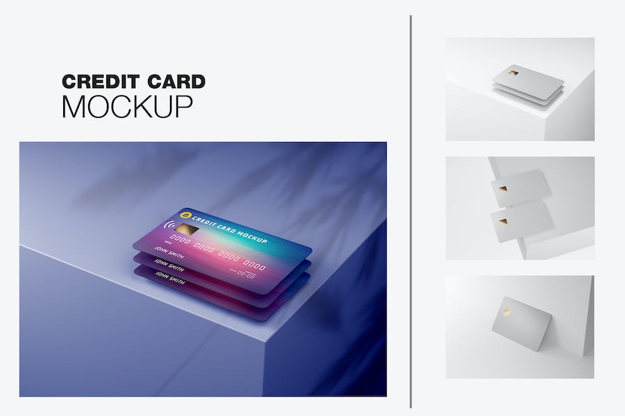 Banner image of Premium Credit Cards Scene Mockup  Free Download