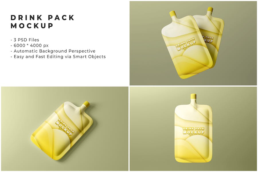 Banner image of Premium Drink Pack Mockup  Free Download