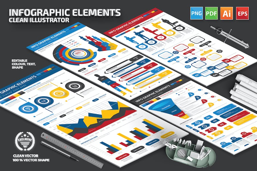 Banner image of Premium Infographic Elements  Free Download