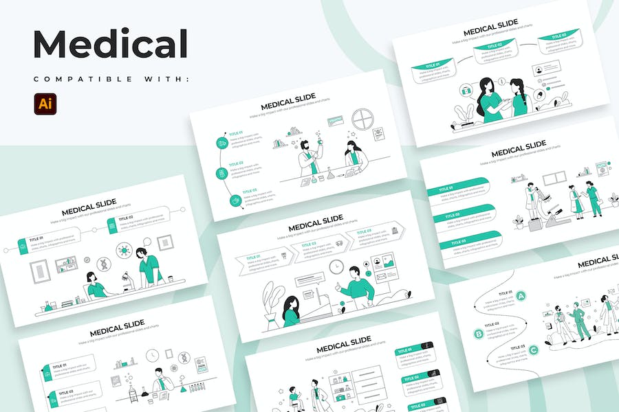 Banner image of Premium Medical Illustrator Infographics  Free Download