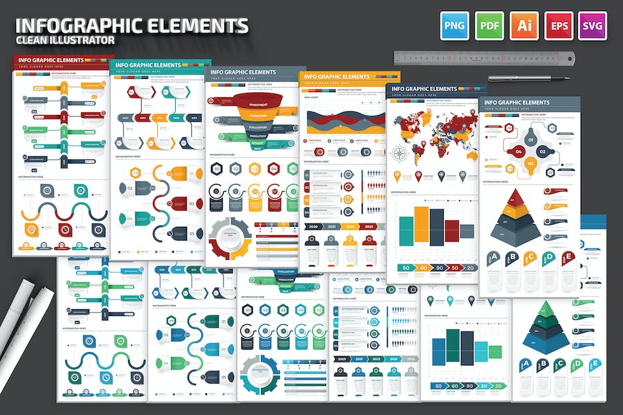 Banner image of Premium Infographic Elements  Free Download