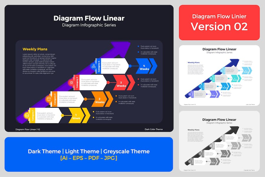 Banner image of Premium Diagram Flow Linear V2  Free Download