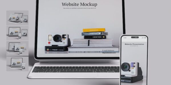 Banner image of Premium Multi Device Website Presentation Mockup  Free Download